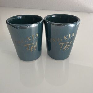 Young Living Ningxia Red Exclusive Green Shot Glasses New